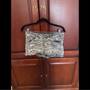 HART Denim Stylish Denim Patterned Women's Shorts